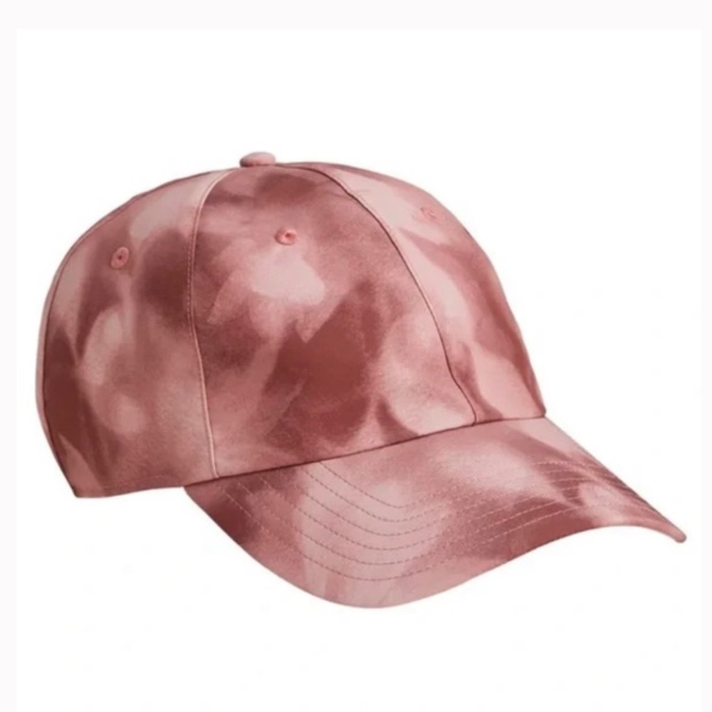 Athleta Kinetic Print Baseball Cap Heather Rose Pink Sport Beach Run One Size - Picture 2 of 6